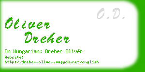oliver dreher business card
